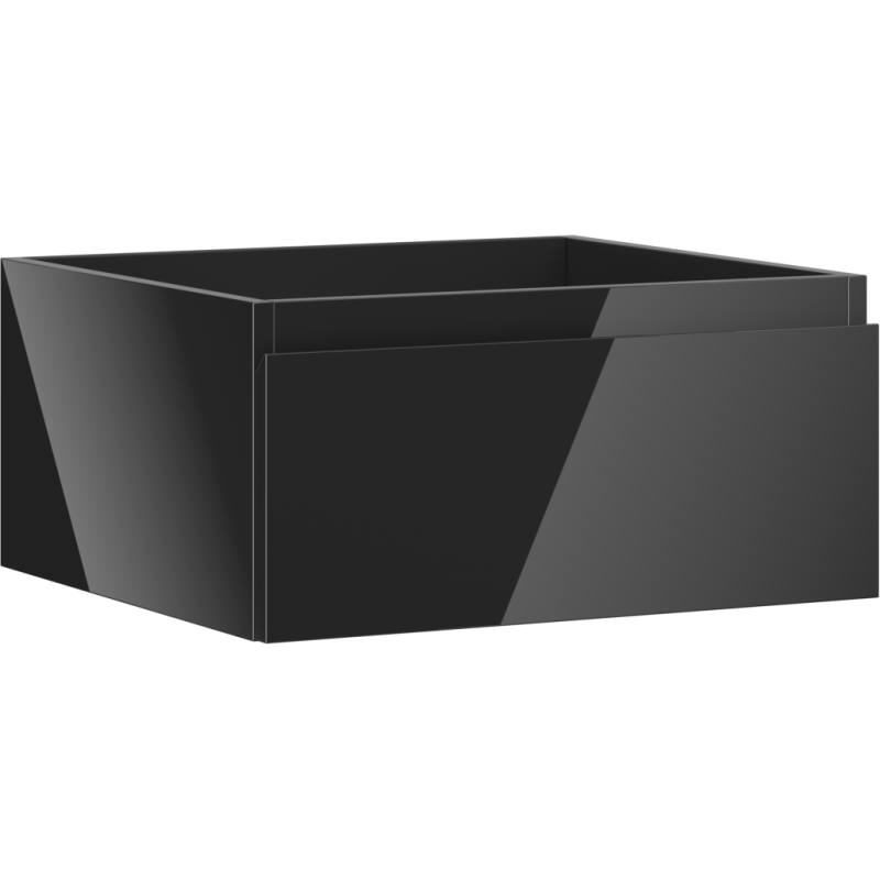 Mexen Orio meuble sous-lavabo 50 cm, 1 tiroir, noir brillant - 91A10-05023-1-BF70