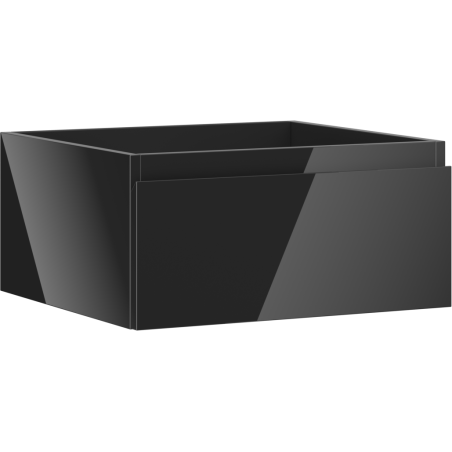 Mexen Orio meuble sous-lavabo 50 cm, 1 tiroir, noir brillant - 91A10-05023-1-BF70