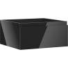 Mexen Orio meuble sous-lavabo 50 cm, 1 tiroir, noir brillant - 91A10-05023-1-BF70