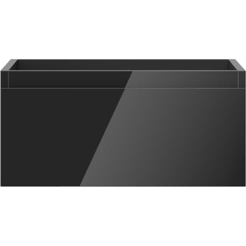 Mexen Orio meuble sous-lavabo de salle de bain 50 cm, 1 tiroir, noir brillant - 91A10-05023-1-BF70