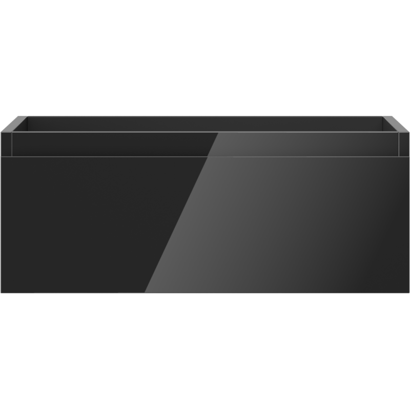 Mexen Orio meuble de salle de bain sous-lavabo 60 cm, 1 tiroir, noir brillant - 91A10-06023-1-BF70