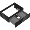 Mexen Orio meuble de salle de bain sous lavabo 70 cm, 1 tiroir, noir brillant - 91A10-07023-1-BF70
