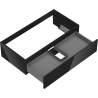 Mexen Orio meuble de salle de bain sous lavabo 90 cm, 1 tiroir, noir brillant - 91A10-09023-1-BF70