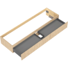 Mexen Rivel meuble de salle de bain sous lavabo 160 cm, 1 tiroir, rainuré, chêne - 91A20-16023-1-BF81