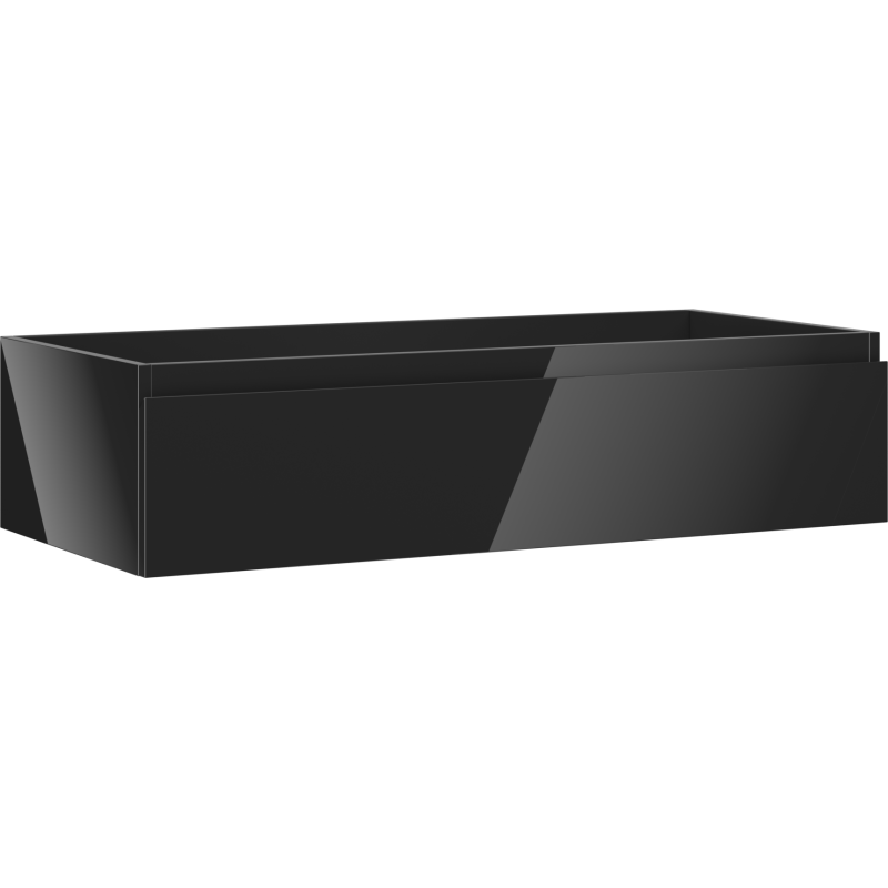 Mexen Orio meuble de salle de bain sous-lavabo 100 cm, 1 tiroir, noir brillant - 91A10-10023-1-BF70