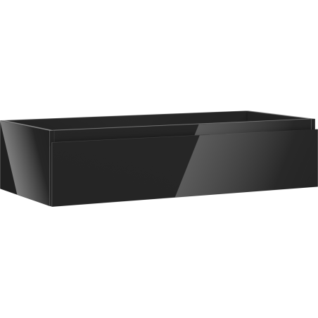 Mexen Orio meuble de salle de bain sous-lavabo 100 cm, 1 tiroir, noir brillant - 91A10-10023-1-BF70