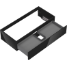 Mexen Orio meuble de salle de bain sous-lavabo 100 cm, 1 tiroir, noir brillant - 91A10-10023-1-BF70