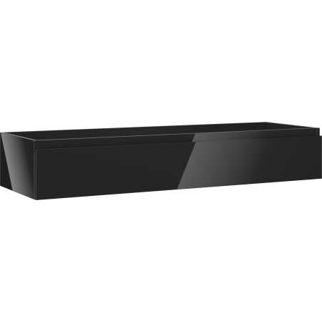 Mexen Orio meuble sous-lavabo 140 cm, 1 tiroir, noir brillant - 91A10-14023-1-BF70