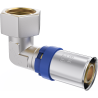 Mexen PEX-P demi-raccord, coude serti, à presser PEX 20 x 1/2 GW - W97136-2012F-00