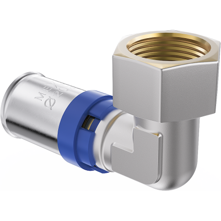 Mexen PEX-P demi-raccord, coude serti, à presser PEX 20 x 1/2 GW - W97136-2012F-00
