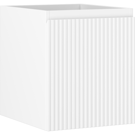 Mexen Rivel armoire de salle de bain sous-lavabo 40 cm, 1 tiroir, rainurée, blanc mat - 91A20-04047-1-BF01