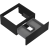 Mexen Orio meuble sous-lavabo 50 cm, 1 tiroir, noir mat - 91A10-05023-1-BF71