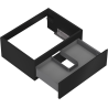 Mexen Orio armoire de salle de bain sous lavabo 60 cm, 1 tiroir, noir mat - 91A10-06023-1-BF71