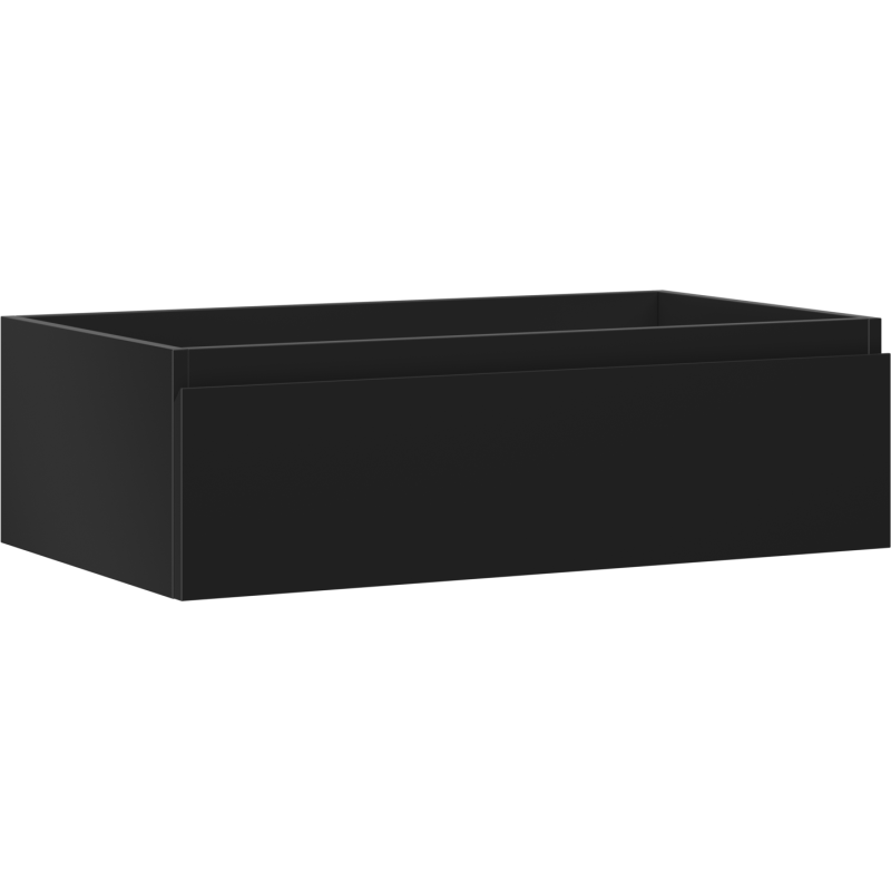 Mexen Orio armoire de salle de bain sous lavabo 80 cm, 1 tiroir, noir mat - 91A10-08023-1-BF71