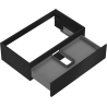 Mexen Orio armoire de salle de bains sous lavabo 80 cm, 1 tiroir, noir mat - 91A10-08023-1-BF71