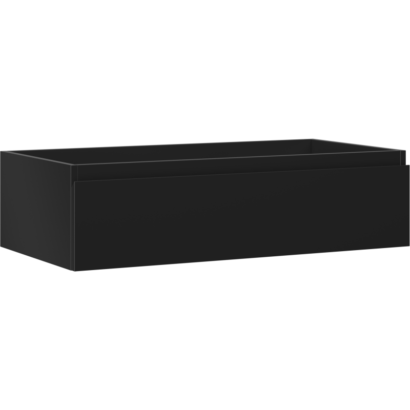 Mexen Orio armoire de salle de bain sous lavabo 90 cm, 1 tiroir, noir mat - 91A10-09023-1-BF71