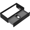 Mexen Orio armoire de salle de bain sous vasque 90 cm, 1 tiroir, noire mate - 91A10-09023-1-BF71