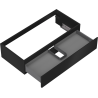 Mexen Orio meuble de salle de bain sous lavabo 100 cm, 1 tiroir, noir mat - 91A10-10023-1-BF71