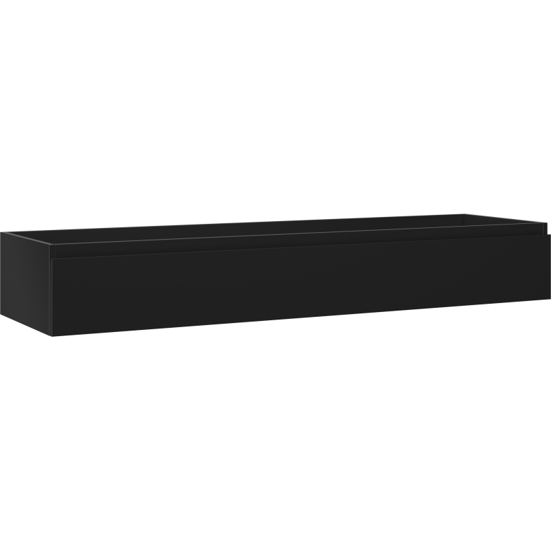 Mexen Orio armoire de salle de bain sous lavabo 160 cm, 1 tiroir, noir mat - 91A10-16023-1-BF71