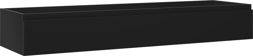 Mexen Orio meuble sous-vasque 160 cm, 1 tiroir, noir mat - 91A10-16023-1-BF71