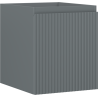 Mexen Rivel meuble de salle de bains sous-lavabo 40 cm, 1 tiroir, rainuré, gris mat - 91A20-04047-1-BF66
