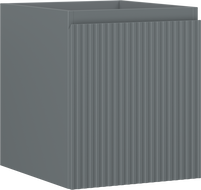 Mexen Rivel meuble de salle de bains sous-lavabo 40 cm, 1 tiroir, rainuré, gris mat - 91A20-04047-1-BF66