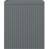 Mexen Rivel meuble de salle de bains sous-lavabo 40 cm, 1 tiroir, rainuré, gris mat - 91A20-04047-1-BF66