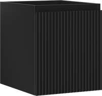 Mexen Rivel armoire de salle de bain sous-lavabo 40 cm, 1 tiroir, rainuré, noir mat - 91A20-04047-1-BF71