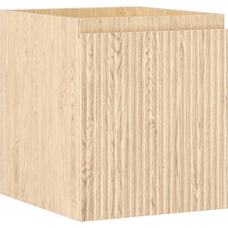 Mexen Rivel meuble de salle de bain sous-lavabo 40 cm, 1 tiroir, rainuré, chêne - 91A20-04047-1-BF81