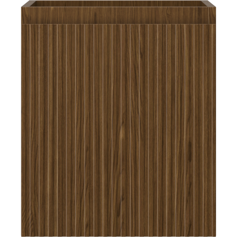 Mexen Rivel meuble de salle de bain sous lavabo 40 cm, 1 tiroir, rainuré, noyer - 91A20-04047-1-BF86