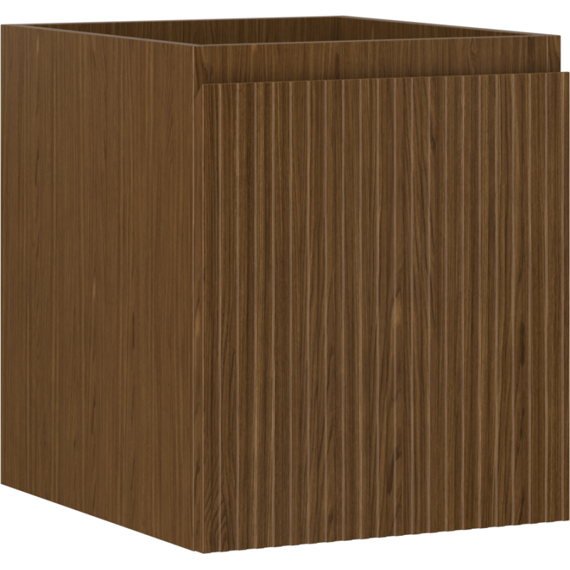 Mexen Rivel meuble de salle de bain sous-lavabo 40 cm, 1 tiroir, rainuré, noyer - 91A20-04047-1-BF86