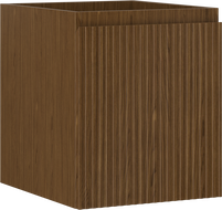 Mexen Rivel meuble de salle de bain sous-lavabo 40 cm, 1 tiroir, rainuré, noyer - 91A20-04047-1-BF86