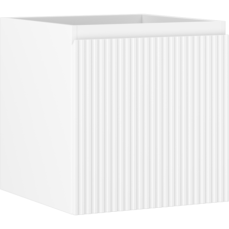 Mexen Rivel meuble de salle de bain sous lavabo 45 cm, 1 tiroir, rainuré, blanc mat - 91A20-04547-1-BF01