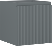 Mexen Rivel meuble de salle de bain sous lavabo 45 cm, 1 tiroir, rainuré, graphite mat - 91A20-04547-1-BF66
