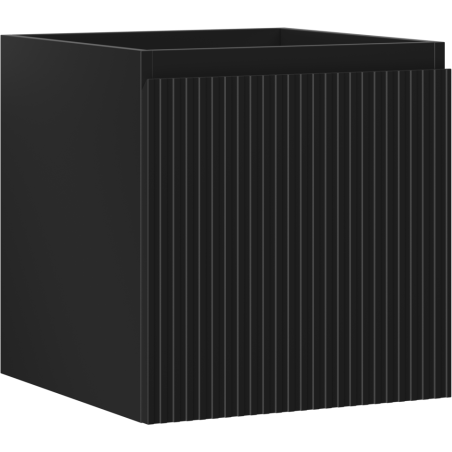 Mexen Rivel armoire de salle de bain sous lavabo 45 cm, 1 tiroir, rainuré, noir mat - 91A20-04547-1-BF71