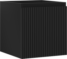 Mexen Rivel armoire de salle de bain sous lavabo 45 cm, 1 tiroir, rainuré, noir mat - 91A20-04547-1-BF71