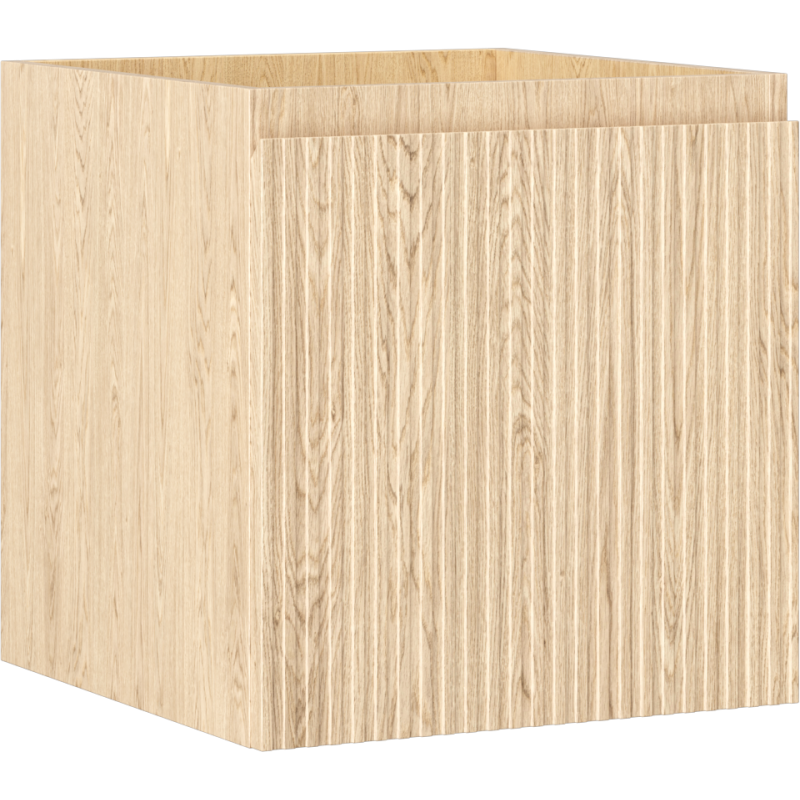 Mexen Rivel meuble de salle de bains sous lavabo 45 cm, 1 tiroir, rainuré, chêne - 91A20-04547-1-BF81