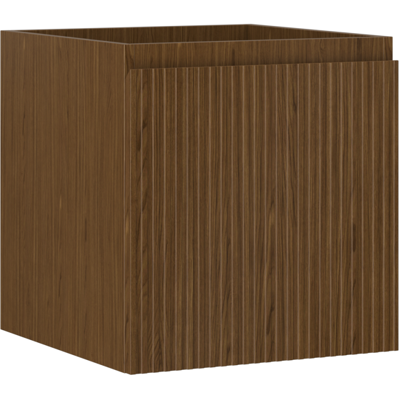 Mexen Rivel armoire de salle de bain sous lavabo 45 cm, 1 tiroir, rainurée, noyer - 91A20-04547-1-BF86