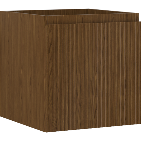 Mexen Rivel armoire de salle de bain sous lavabo 45 cm, 1 tiroir, rainurée, noyer - 91A20-04547-1-BF86