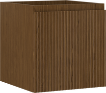 Mexen Rivel meuble de salle de bain sous-vasque 45 cm, 1 tiroir, cannelé, noyer - 91A20-04547-1-BF86
