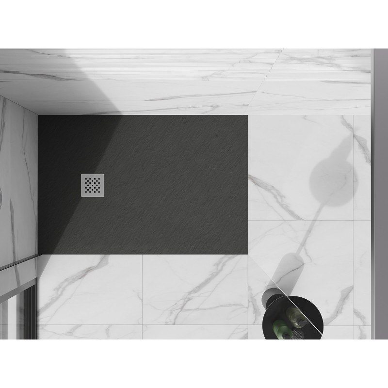 Mexen Stone+ receveur de douche rectangulaire en composite 100 x 90 cm, anthracite - 44719010