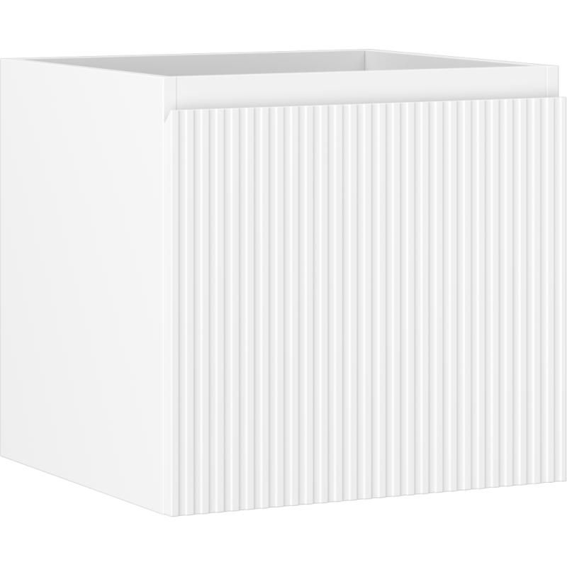 Mexen Rivel armoire de salle de bains sous lavabo 50 cm, 1 tiroir, rainurée, blanc mat - 91A20-05047-1-BF01