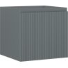 Mexen Rivel armoire de salle de bains pour lavabo 50 cm, 1 tiroir, rainuré, graphite mat - 91A20-05047-1-BF66