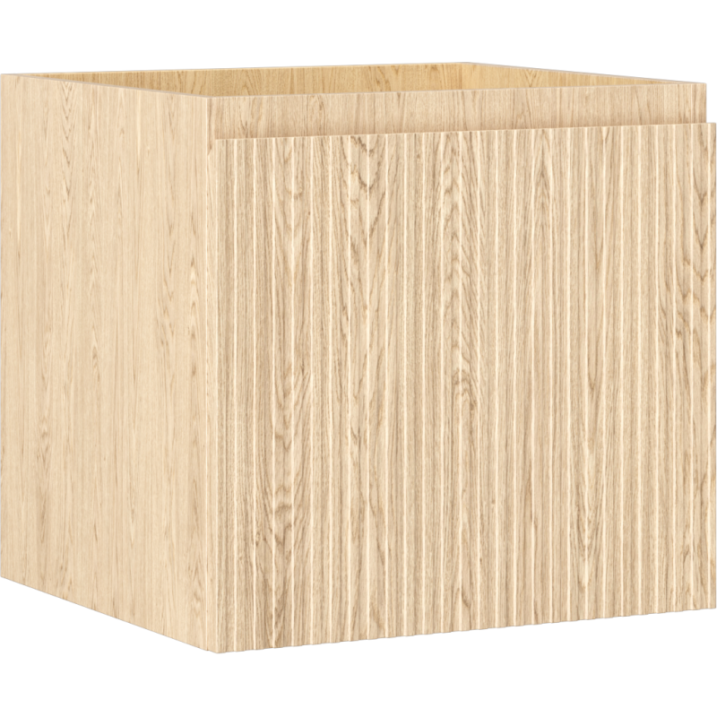 Mexen Rivel meuble de salle de bains sous-lavabo 50 cm, 1 tiroir, rainuré, chêne - 91A20-05047-1-BF81