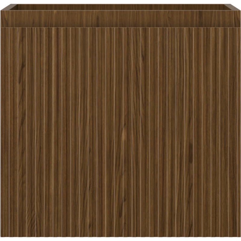 Mexen Rivel meuble-lavabo 50 cm, 1 tiroir, rainuré, noyer - 91A20-05047-1-BF86