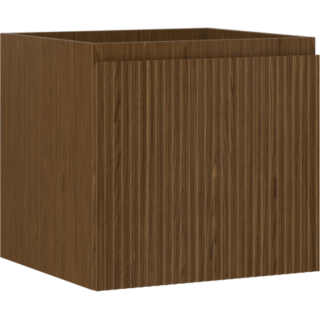 Mexen Rivel armoire de salle de bain sous lavabo 50 cm, 1 tiroir, rainurée, noyer - 91A20-05047-1-BF86