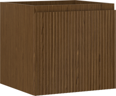 Mexen Rivel armoire de salle de bain sous lavabo 50 cm, 1 tiroir, rainurée, noyer - 91A20-05047-1-BF86