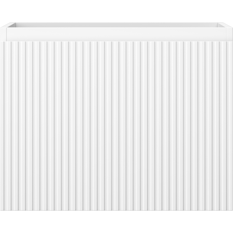 Mexen Rivel meuble de salle de bains sous lavabo 60 cm, 1 tiroir, rainuré, blanc mat - 91A20-06047-1-BF01