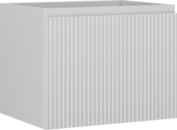 Mexen Rivel armoire de salle de bain sous-lavabo 60 cm, 1 tiroir, rainurée, gris mat - 91A20-06047-1-BF62