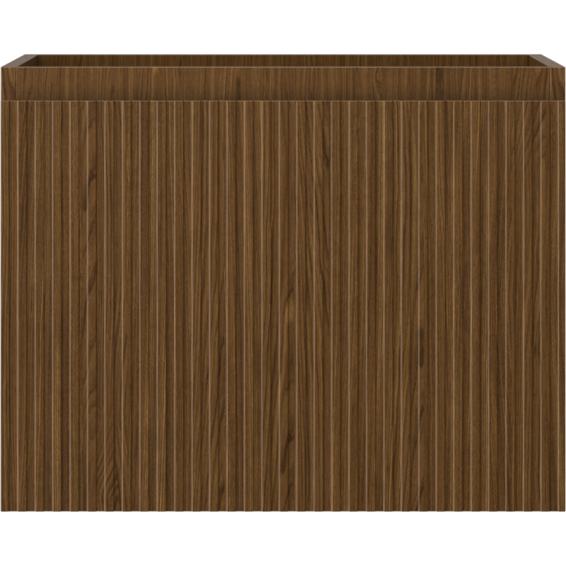 Mexen Rivel meuble de salle de bains sous lavabo 60 cm, 1 tiroir, rainuré, noyer - 91A20-06047-1-BF86